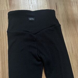 Bloch Black Leggings with Wide Waistband